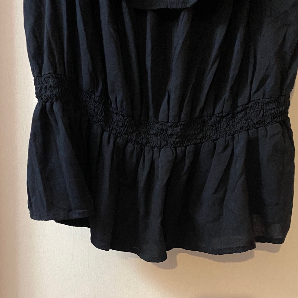 Old Navy Black Off-Shoulder Blouse size XL - Picture 2 of 5